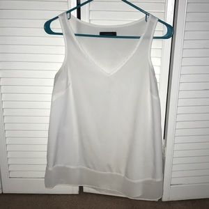 Dressy white tank top